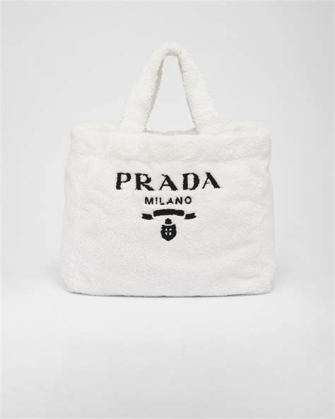 terry cloth prada bag|White/black Terry tote bag .